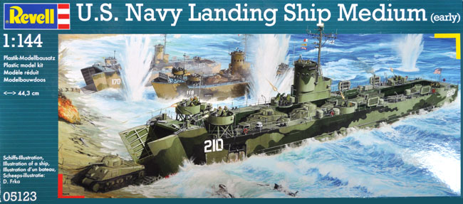 アメリカ海軍 LSM (初期型) プラモデル (レベル 1/144 艦船モデル No.05123) 商品画像