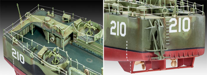 アメリカ海軍 LSM (初期型) プラモデル (レベル 1/144 艦船モデル No.05123) 商品画像_3