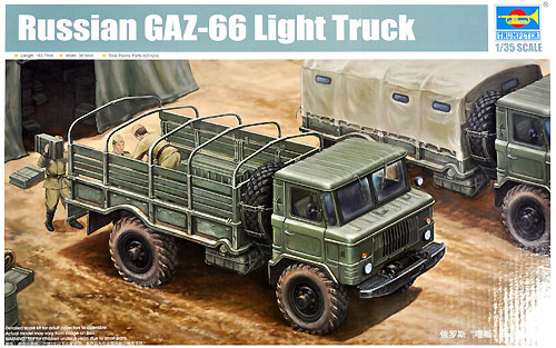 ロシア GAZ-66 軽トラック プラモデル (トランペッター 1/35 AFVシリーズ No.01016) 商品画像