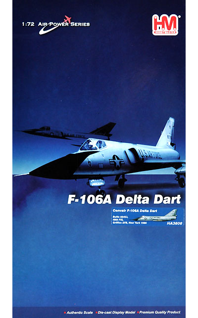 F-106A デルタダート 49th FIS 完成品 (ホビーマスター 1/72 エアパワー シリーズ （ジェット） No.HA3606) 商品画像