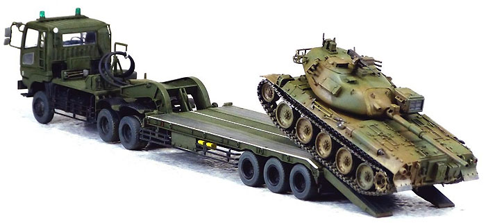 陸上自衛隊 73式 特大型セミトレーラー 74式戦車付属 プラモデル (アオシマ 1/72 ミリタリーモデルキットシリーズ No.009963) 商品画像_3