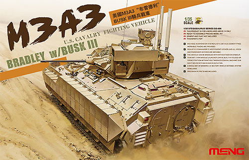 M3A3 ブラッドレー w/BUSK3 プラモデル (MENG-MODEL 1/35 ステゴザウルス シリーズ No.SS-006) 商品画像