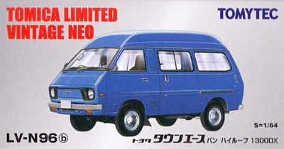 トヨタ タウンエース バン ハイルーフ 1300DX (青) ミニカー (トミーテック トミカリミテッド ヴィンテージ ネオ No.LV-N096b) 商品画像
