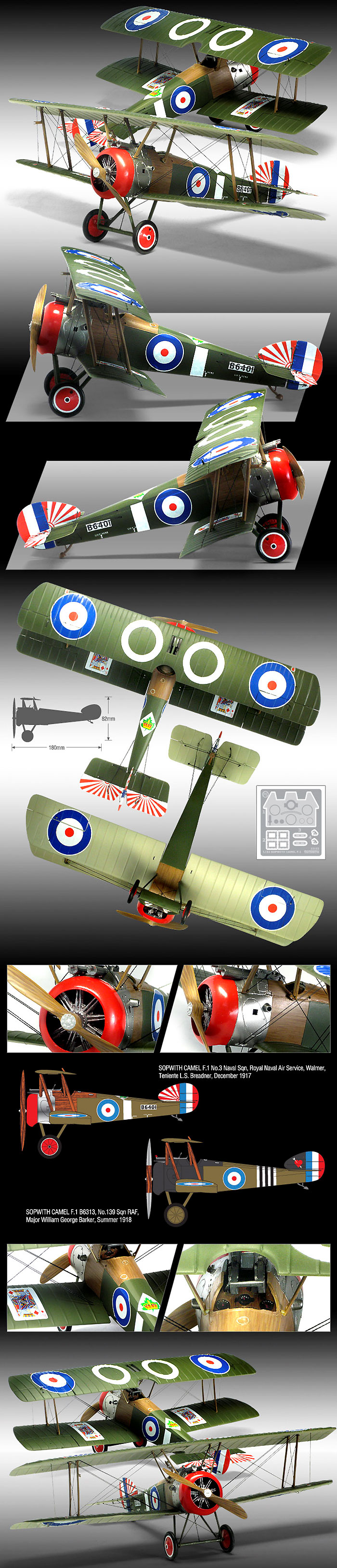 ソッピース キャメル F.1 WW1 100周年 プラモデル (アカデミー 1/32 Scale Aircraft No.12122) 商品画像_2