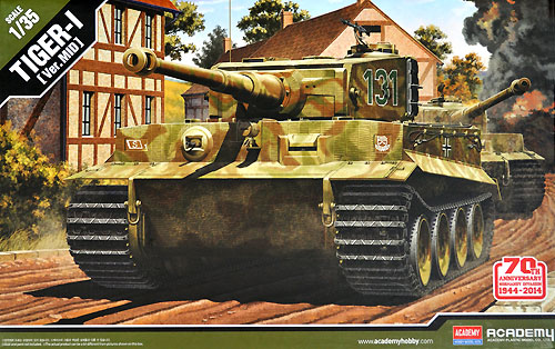 ドイツ タイガー 1 重戦車 中期型 ノルマンディー上陸作戦70周年キット プラモデル (アカデミー 1/35 Armors No.13287) 商品画像