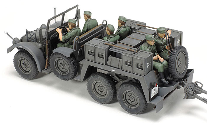 ドイツ 6輪トラック Kfz.69 3.7cm対戦車砲 牽引型 プラモデル (タミヤ 1/48 ミリタリーミニチュアシリーズ No.080) 商品画像_2