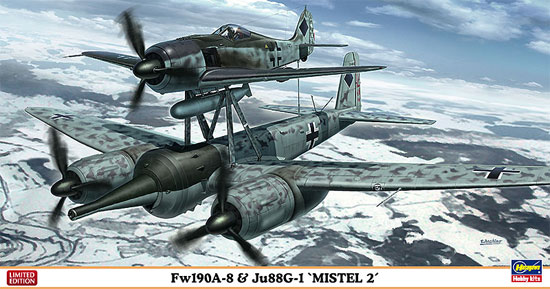 Fw190A-8 & Ju88G-1 ミステル 2 プラモデル (ハセガワ 1/72 飛行機 限定生産 No.02113) 商品画像