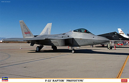 F-22 ラプター プロトタイプ プラモデル (ハセガワ 1/48 飛行機 限定生産 No.07388) 商品画像