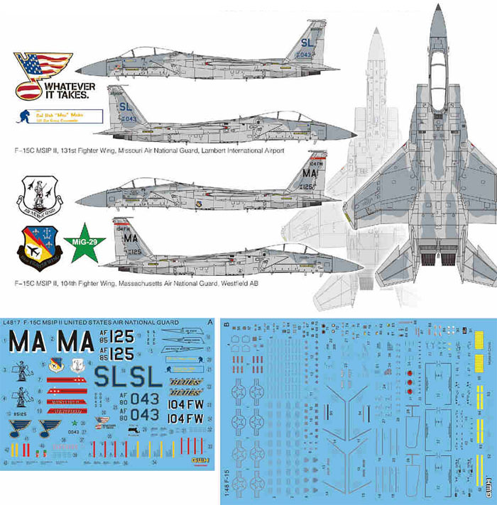 F-15C イーグル MSIP 2 プラモデル (グレートウォールホビー 1/48 ミリタリーエアクラフト プラモデル No.L4817) 商品画像_1