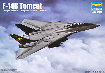 F-14B トムキャット プラモデル (トランペッター 1/144 エアクラフトシリーズ No.03918) 商品画像