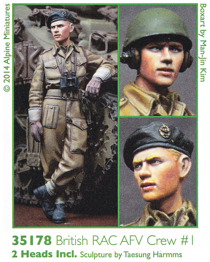 WW2 イギリス 王室戦車軍団 戦車兵 #1 レジン (アルパイン 1/35 フィギュア No.AM35178) 商品画像_2