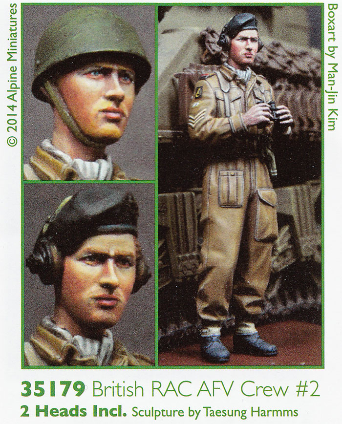 WW2 イギリス 王室戦車軍団 戦車兵 #2 レジン (アルパイン 1/35 フィギュア No.AM35179) 商品画像_2