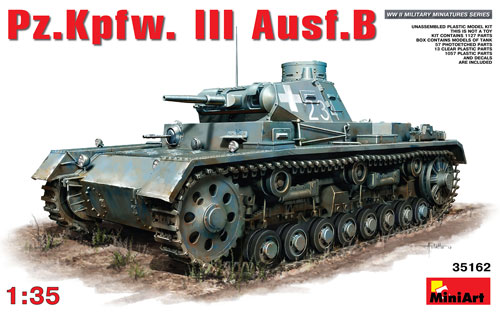 3号戦車 B型 プラモデル (ミニアート 1/35 WW2 ミリタリーミニチュア No.35162) 商品画像