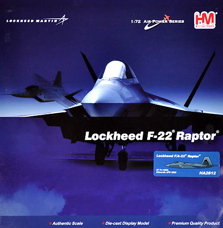 F-22 ラプター AF91-4002 完成品 (ホビーマスター 1/72 エアパワー シリーズ （ジェット） No.HA2812) 商品画像