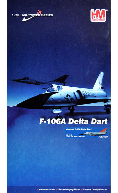 F-106 デルタ・ダート ザ・ラスト 完成品 (ホビーマスター 1/72 エアパワー シリーズ （ジェット） No.HA3608) 商品画像