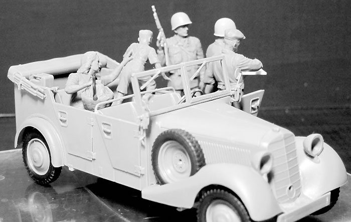 路上検問 (アメリカ 空挺部隊と民間人 1945) プラモデル (マスターボックス 1/35 ミリタリーミニチュア No.MB35161) 商品画像_3