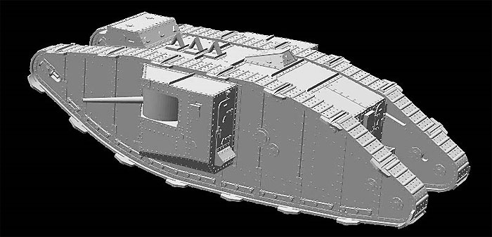 イギリス マーク 2 菱形戦車 雄型 アラス戦 1917年 プラモデル (マスターボックス 1/72 AFVキット No.MB72005) 商品画像_2