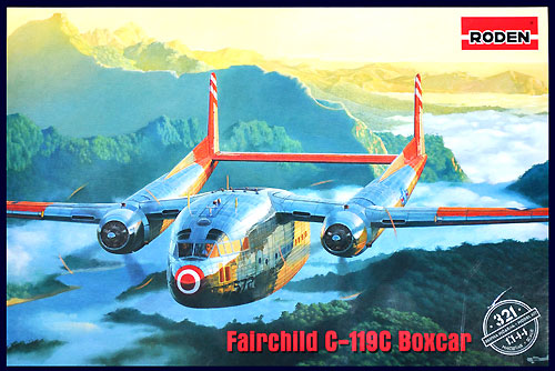 フェアチャイルド C-119C ボックスカー プラモデル (ローデン 1/144 エアクラフト No.321) 商品画像