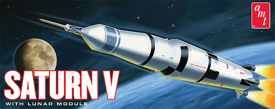 サターン5型 ロケット (月着陸船付属) プラモデル (amt プラスチックモデルキット No.AMT846/12) 商品画像