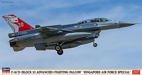 F-16D ブロック52 アドバンスド ファイティングファルコン シンガポール空軍 スペシャル プラモデル (ハセガワ 1/48 飛行機 限定生産 No.07393) 商品画像
