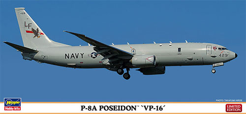 P-8A ポセイドン 第16哨戒飛行隊 プラモデル (ハセガワ 1/200 飛行機 限定生産 No.10811) 商品画像