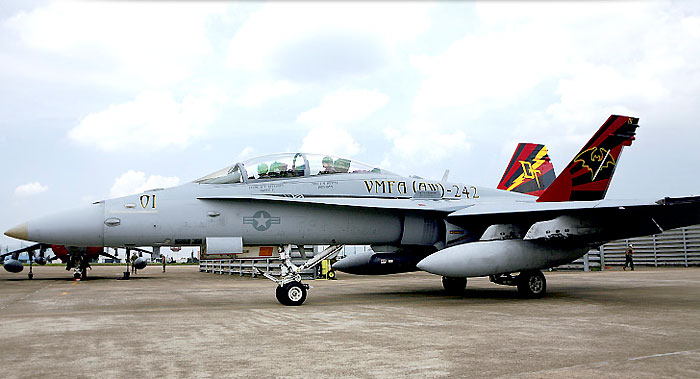 F/A-18D ホーネット VMFA(AW)-242 バッツ プラモデル (アカデミー 1/32 Scale Aircraft No.12118) 商品画像_2