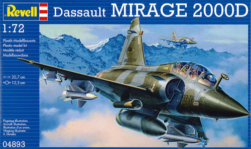 ダッソー ミラージュ 2000D プラモデル (レベル 1/72 Aircraft No.04893) 商品画像