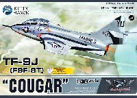 キティホーク 1/48 ミリタリーエアクラフト プラモデル TF-9J (F9F-8T) クーガー