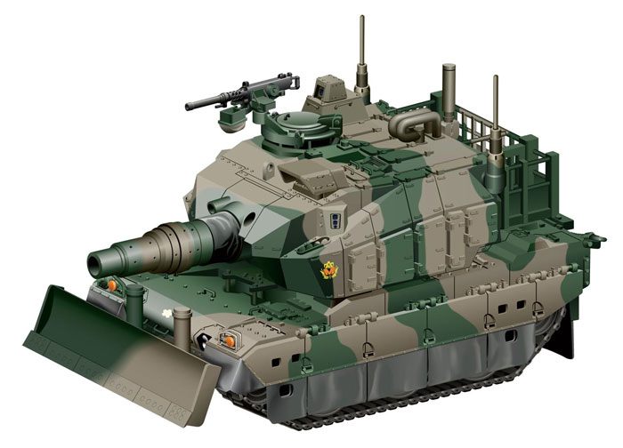 10式戦車 ドーザー付 プラモデル (フジミ ちび丸ミリタリー No.旧002) 商品画像_3