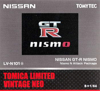 ニッサン GT-R NISMO NISMO N Attack Package (グレー) ミニカー (トミーテック トミカリミテッド ヴィンテージ ネオ No.LV-N101a) 商品画像