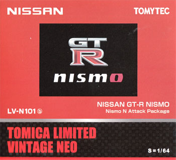 ニッサン GT-R NISMO NISMO N Attack Package (赤) ミニカー (トミーテック トミカリミテッド ヴィンテージ ネオ No.LV-N101b) 商品画像