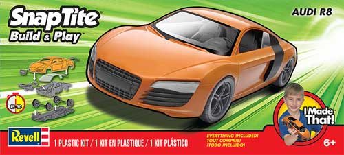 アウディ R8 プラモデル (Revell ビルド＆プレイ No.85-1687) 商品画像