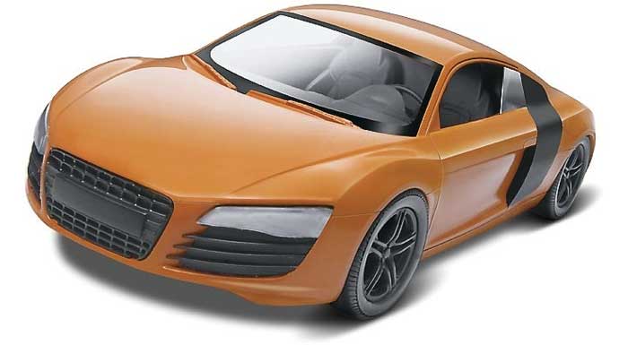 アウディ R8 プラモデル (Revell ビルド＆プレイ No.85-1687) 商品画像_3