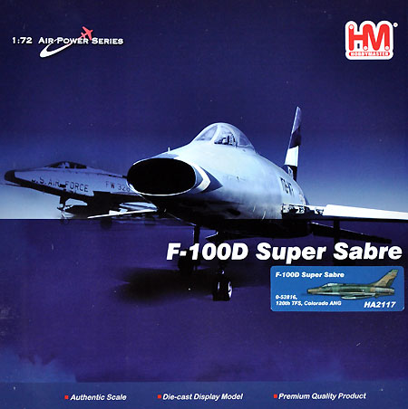 F-100D スーパーセイバー コロラド ANG 完成品 (ホビーマスター 1/72 エアパワー シリーズ （ジェット） No.HA2117) 商品画像