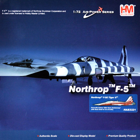 F-5E タイガー 2 パトルイユ スイス 50周年記念 完成品 (ホビーマスター 1/72 エアパワー シリーズ （ジェット） No.HAS3321) 商品画像