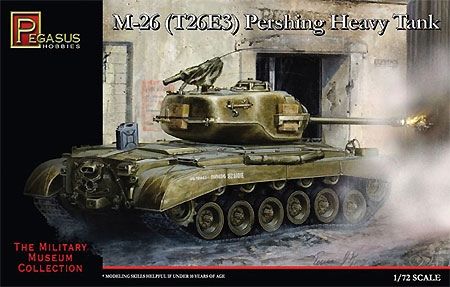M-26 (T26E3) パーシング 重戦車 プラモデル (ペガサスホビー 1/72 ミリタリーミュージアム No.7505) 商品画像