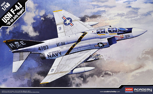 USN F-4J ファントム 2 VF-84 ジョリー ロジャース プラモデル (アカデミー 1/48 Aircrafts No.12305) 商品画像