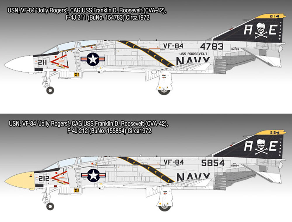 USN F-4J ファントム 2 VF-84 ジョリー ロジャース プラモデル (アカデミー 1/48 Aircrafts No.12305) 商品画像_1