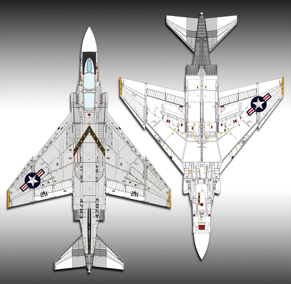 USN F-4J ファントム 2 VF-84 ジョリー ロジャース プラモデル (アカデミー 1/48 Aircrafts No.12305) 商品画像_2