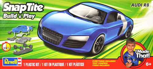 アウディ R8 プラモデル (Revell ビルド＆プレイ No.85-1690) 商品画像