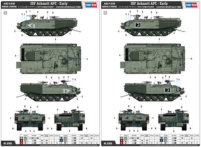 イスラエル軍 アチザリット 装甲兵員輸送車 初期型 プラモデル (ホビーボス 1/35 ファイティングビークル シリーズ No.83856) 商品画像_1