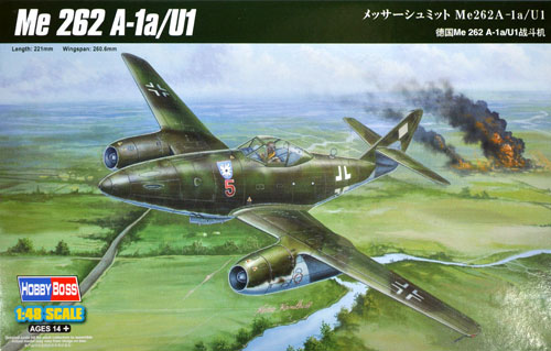 メッサーシュミット Me262A-1a/U1 プラモデル (ホビーボス 1/48 エアクラフト プラモデル No.80370) 商品画像