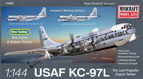 アメリカ空軍 KC-97L ストラトタンカー プラモデル (ミニクラフト 1/144 軍用機プラスチックモデルキット No.14699) 商品画像