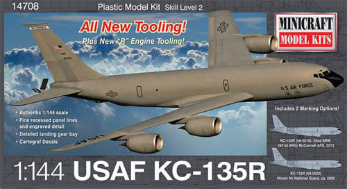 アメリカ空軍 KC-135R ストラトタンカー プラモデル (ミニクラフト 1/144 軍用機プラスチックモデルキット No.14708) 商品画像
