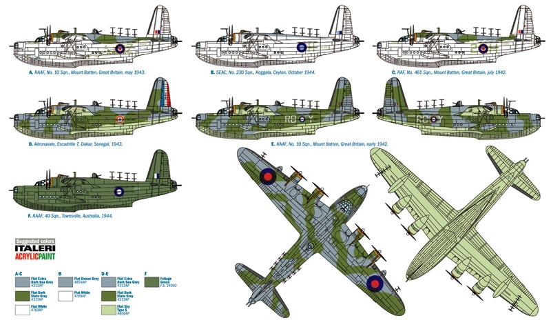 サンダーランド Mk.3 飛行艇 プラモデル (イタレリ 1/72 航空機シリーズ No.1352) 商品画像_2