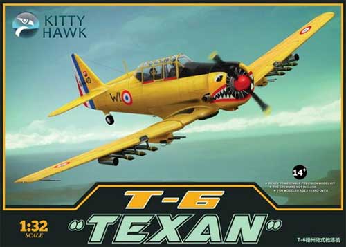 ノースアメリカン T-6 テキサン プラモデル (キティホーク 1/32 エアモデル No.KH32002) 商品画像