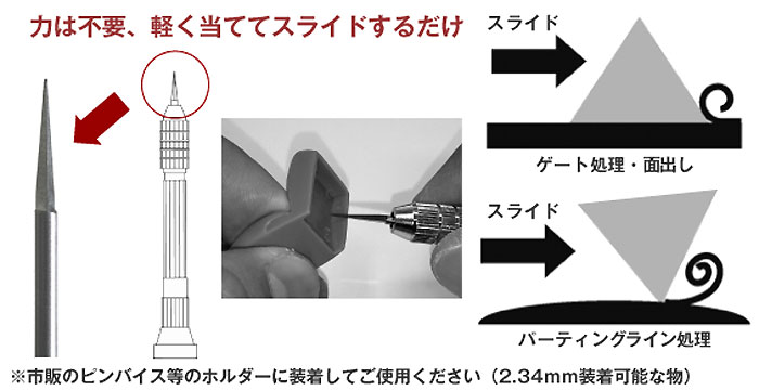 超硬スクレーパー スクレーパー (ファンテック 超硬スクレーパー No.CS-P) 商品画像_2