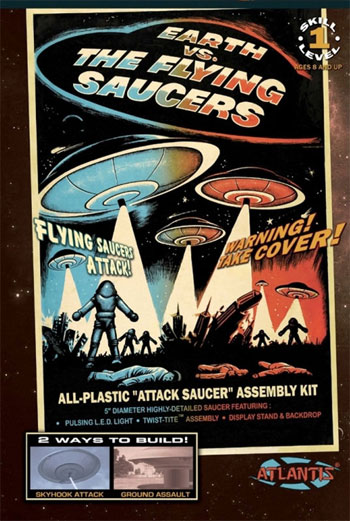 世紀の謎 空飛ぶ円盤 地球を襲撃す プラモデル (アトランティス プラスチックモデルキット No.AMC-1005) 商品画像
