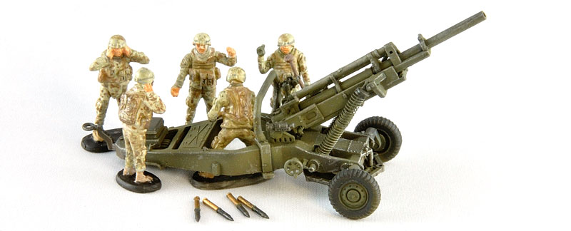 M102 105mm ホイッツアー榴弾砲 (フィギュア5体入) プラモデル (TOXSO MODEL 1/72 シリーズ No.TX1402) 商品画像_2