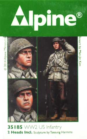 WW2 アメリカ軍 歩兵 (M43ジャケット 冬装) レジン (アルパイン 1/35 フィギュア No.AM35185) 商品画像